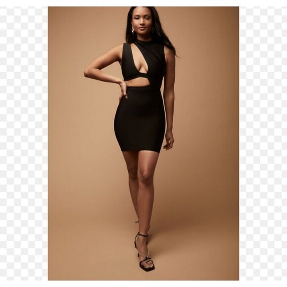 ❤️ Herve Leger x Forever 21 New cut out bandage dress, Black, Size S - Picture 1 of 8